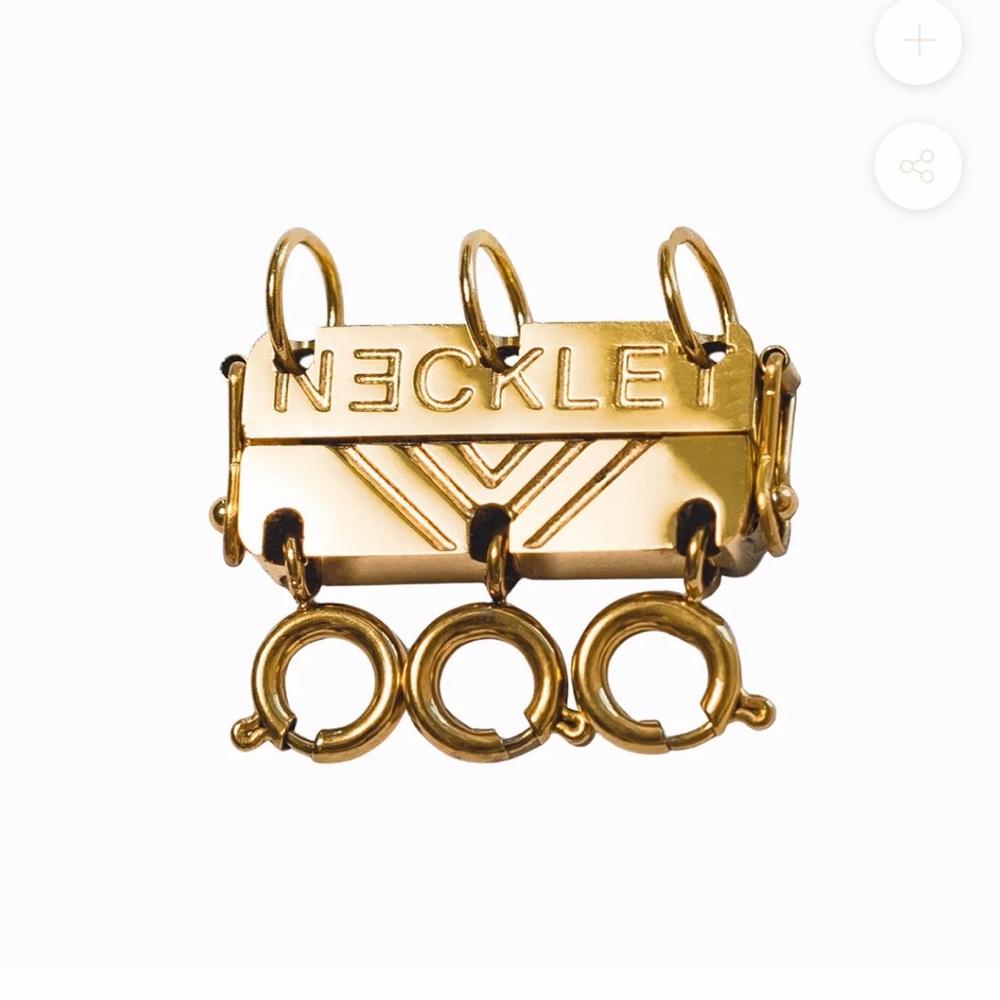 18k plated Necklet necklace layering clasp